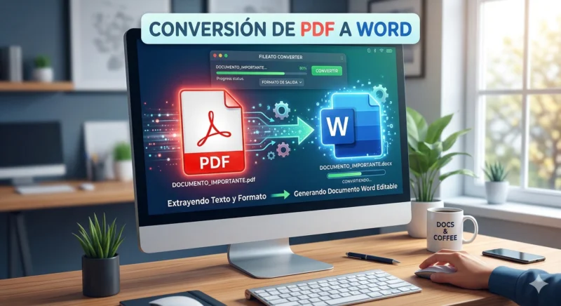 Convertir PDF a Word Portada